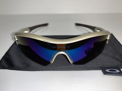 #ad Brand New Oakley Radar Sunglasses Tan Brown Deep Blue Polarized Path Lens *READ*