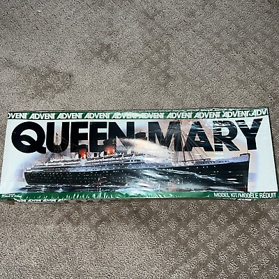 #ad Vintage NOS Queen Mary ship 1979 by Advent model 20 3 4 inches long Rare 1 570