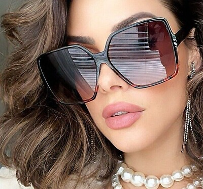 #ad OVERSIZED Sunglasses YOUR SAINT Women Lady Flat Top Big Huge Sunnies Gafas SHADZ