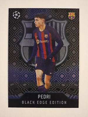 #ad Topps Match Attax 2022 23 2023 Pedri Black Edge Barcelona Edition Card #464 SSP