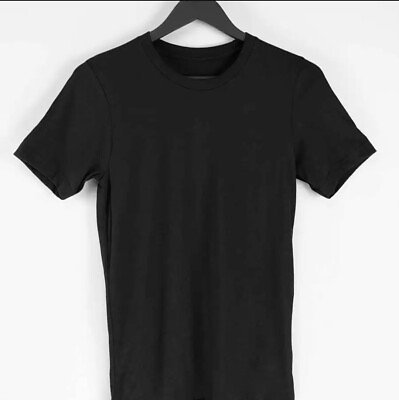 #ad Men T shirts Plain Cotton Short Sleeve T Shirts Crew Neck Tops Premium Fabric