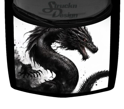 #ad Shadow Black Wisp Dark Fade Foggy Dragon Hood Wrap Vinyl Graphic Decal58quot; x 65quot;