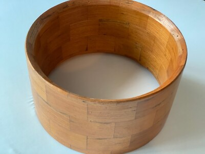 #ad Snare Drum 12X5.5 Segmented Cedar wood