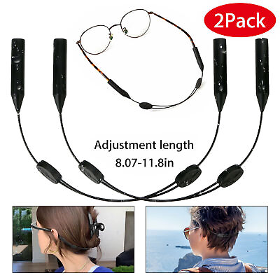#ad #ad 2 x Glasses Strap Neck Cord Sports Eyeglasses Band Sunglasses Rope String Holder