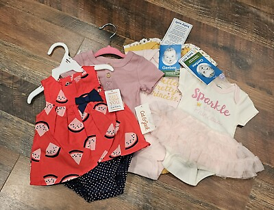#ad Baby Girl 0 3 Months Clothing Lot New