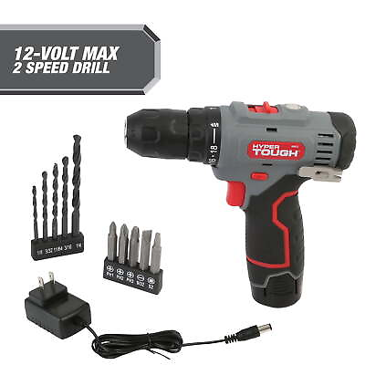 #ad 12V Max Lithium Ion Cordless 2 Speed Drill Driver with 1.5Ah Battery and Charger