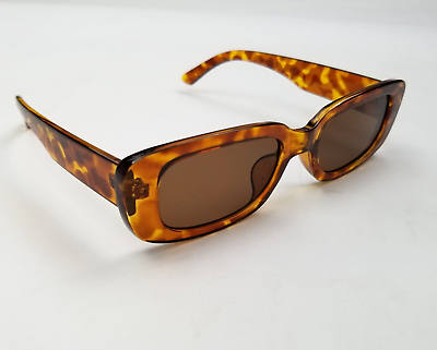 #ad Retro Tortoise Shell Square Frame Sunglasses Adult Women Summer