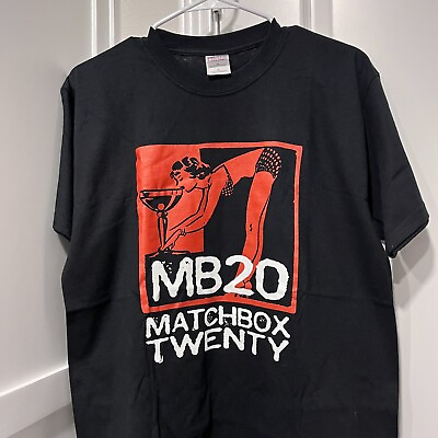 #ad Matchbox Twenty Shirt Mens Medium Black New Year Concert 2006 Las Vegas S S MB20