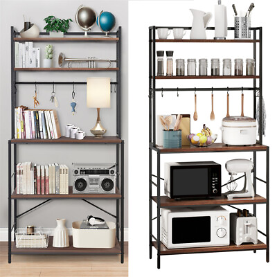 #ad Jumbo Storage Rack5 Tier Free Standing Shelf UnitsDisplay Shelves Metal Frame