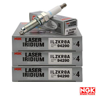 #ad New Set of 12 NGK Laser Iridium Spark Plug ILZKR8A 94290 for Audi Porsche
