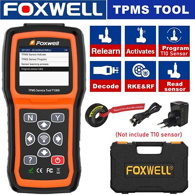 #ad Foxwell T1000 Car TPMS Relearn Tool Tire Pressure Sensor Activate TPMS Sensors