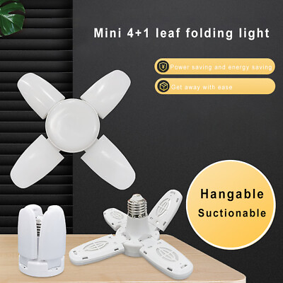 #ad 1PCS E27 led AC85 265V 28W LED Bulb Fan Blade Timing Lamp Light Bulb Foldable