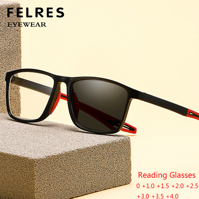 #ad Classic Square Photochromic Presbyopic Glasses For Men Women Retro Sunglasses