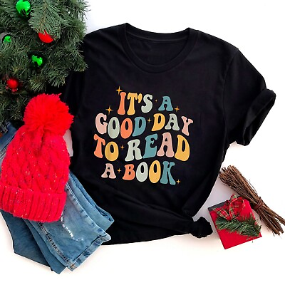#ad It#x27;s Good Day To Read Book Funny Library Reading Retro T Shirt