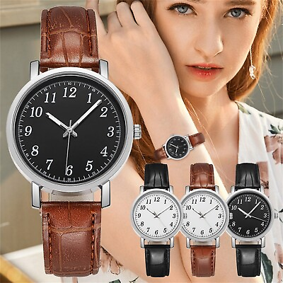 #ad Men#x27;s Ladies Quartz Digital Watch Luxury Chronograph Leather Men#x27;s Gift