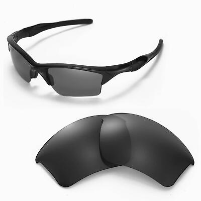 #ad New Walleva Black Replacement Lenses For Oakley Half Jacket 2.0 Sunglasses