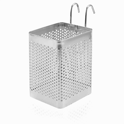 #ad Stainless Steel Utensil Holder for Kitchen Counter Perforated Utensil Dryer Rack