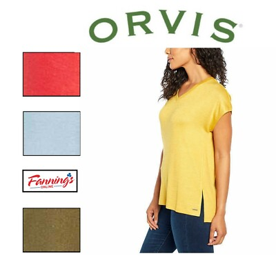 #ad Orvis Ladies#x27; Soft Feel Tunic Knit Top Blouse Shirt I42