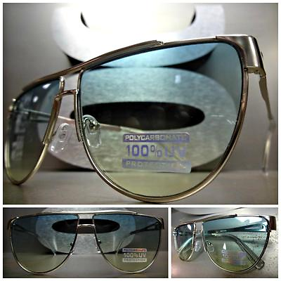 #ad Men#x27;s or Women CLASSIC VINTAGE RETRO Style SUNGLASSES Silver Frame Green Lens