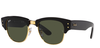 #ad RAY BAN Mega Clubmaster Black Frame Green Lenses Sunglasses RB0316S 901 31 53 $129.85