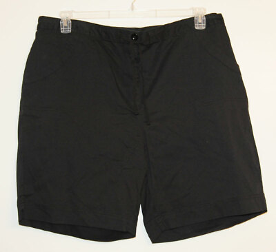 #ad Karen Scott Womens Size 8 Casual Shorts Ebony Black New with Tags 8642