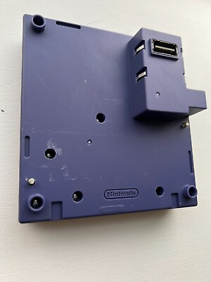 #ad Nintendo GameCube Gameboy Player Adaptor Indigo Blue DOL 017 Tested