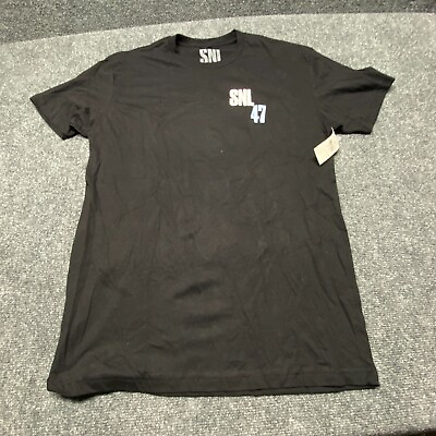 #ad SNL 47 Shirt Medium Men#x27;s Black T Shirt Sat Night Live Arcade Fire Benedict Cumb