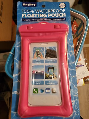 #ad Dry Pro 100% WaterProof Floating PINK Pouch SEALED Protect Smartphone W Strap