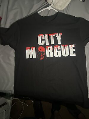 #ad CITY MORGUE X VLONE Rap Tee Mens XL Authentic Shirt