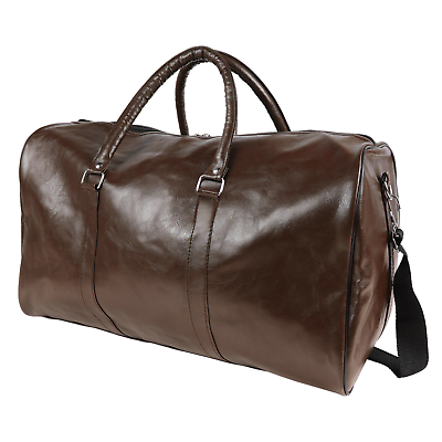 #ad 40L PU Leather Duffle Bag Travel Luggage Sport Handbag Waterproof Tote Men Women