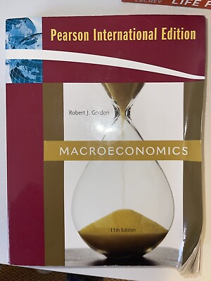 #ad Macroeconomics Gordon Robert J. Good Condition ISBN 0321552075