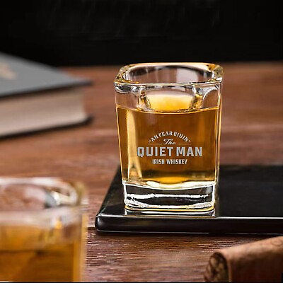 #ad QUIET MAN Whiskey Shot Glass