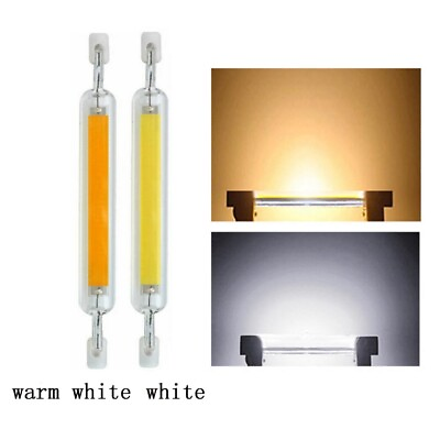 #ad Dimmable R7S LED Glass Tube Light Ceramic COB Bulb 5W 10W 78 118mm Lamp 110 220V $6.29