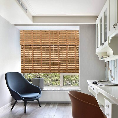 #ad TJ Global Bamboo Roll Up Window Blind Sun Shade Light Filtering Roller...
