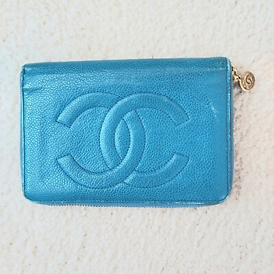 #ad Chanel Wallet Blue