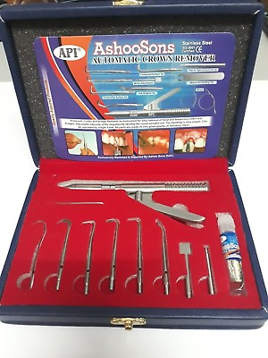 #ad Crown Remover Automatic Gun Stainless Steel 10 Tips Kit Dental API Free Ship