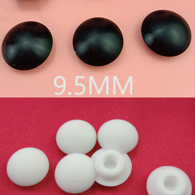 #ad Silicone Rubber Sealing Plug 9.5mm Whiteamp;black Inverted Rubber Plug Curved Cover