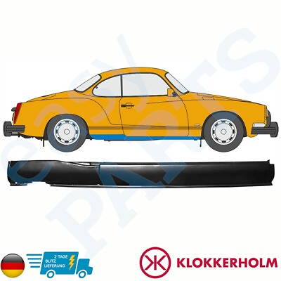 #ad Für Volkswagen Karmann Ghia 1955 1976 Voll Schweller Reparaturblech Rechts