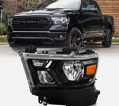 #ad Driver Halogen Headlight For 2019 2020 2021 2022 2023 Dodge Ram 1500 Left Side