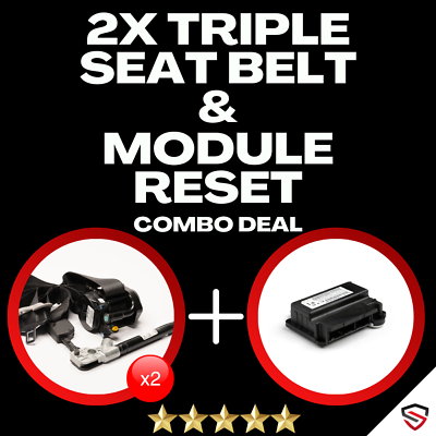 #ad For Chrysler 2x Triple Stage Seat Belt Repair 1x Module Reset Combo Deal Service
