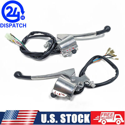 #ad 2x For Honda Complete Handlebar Control Switch Lever CB100 CB125 CL90 CD90