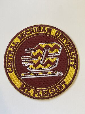 #ad Central Michigan University MT. Pleasant Embroidered Iron On Patch Round 3quot; x 3quot;