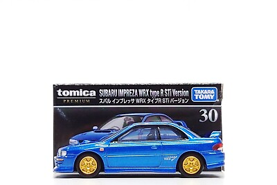 #ad Tomica Premium 1:64 Subaru Impreza WRX type R STi Version Blue #30