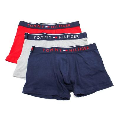 #ad Tommy Hilfiger Men#x27;s Essential Luxe Stretch Trunks 3 Pack