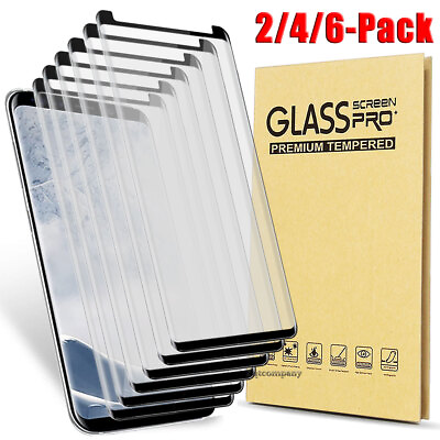 #ad For Samsung Galaxy S9 Plus S8 Plus Note 8 9 Screen Protector Tempered Glass