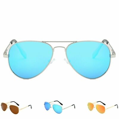 #ad Polarized Aviator Sunglasses Anti UV Flash Mirror Lens with Case For Boys Girls