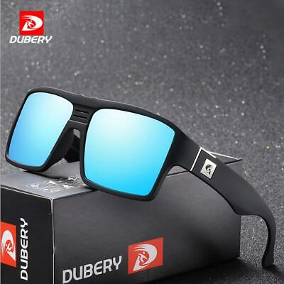 #ad DUBERY Men Polarized Square Sunglasses Sport Outdoor Driving UV400 Glasses New