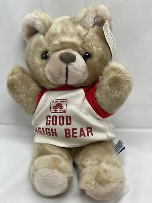 #ad VTG Genuine State Farm Insurance Good Neigh Bear 1993 Plush Stuffed Animal 10”