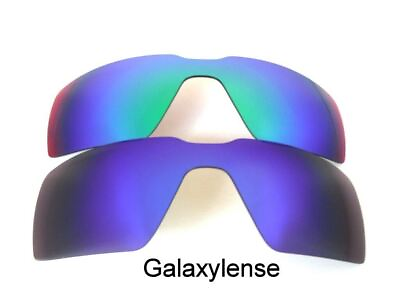 #ad Galaxy Replacement Lenses For Oakley Probation Sunglasses Blue Green Polarized