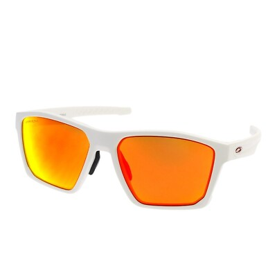 #ad OAKLEY OO9398 0358 Targetline Sunglasses Prismatic Lens Eyewear White Men#x27;s
